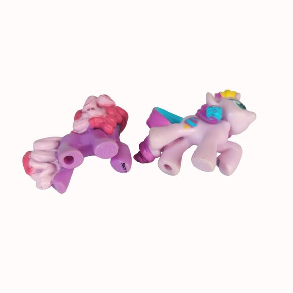 My Little Pony Mini Figures Set Of 2 Pink & Purple Collectible Blind Bag - Picture 4 of 4